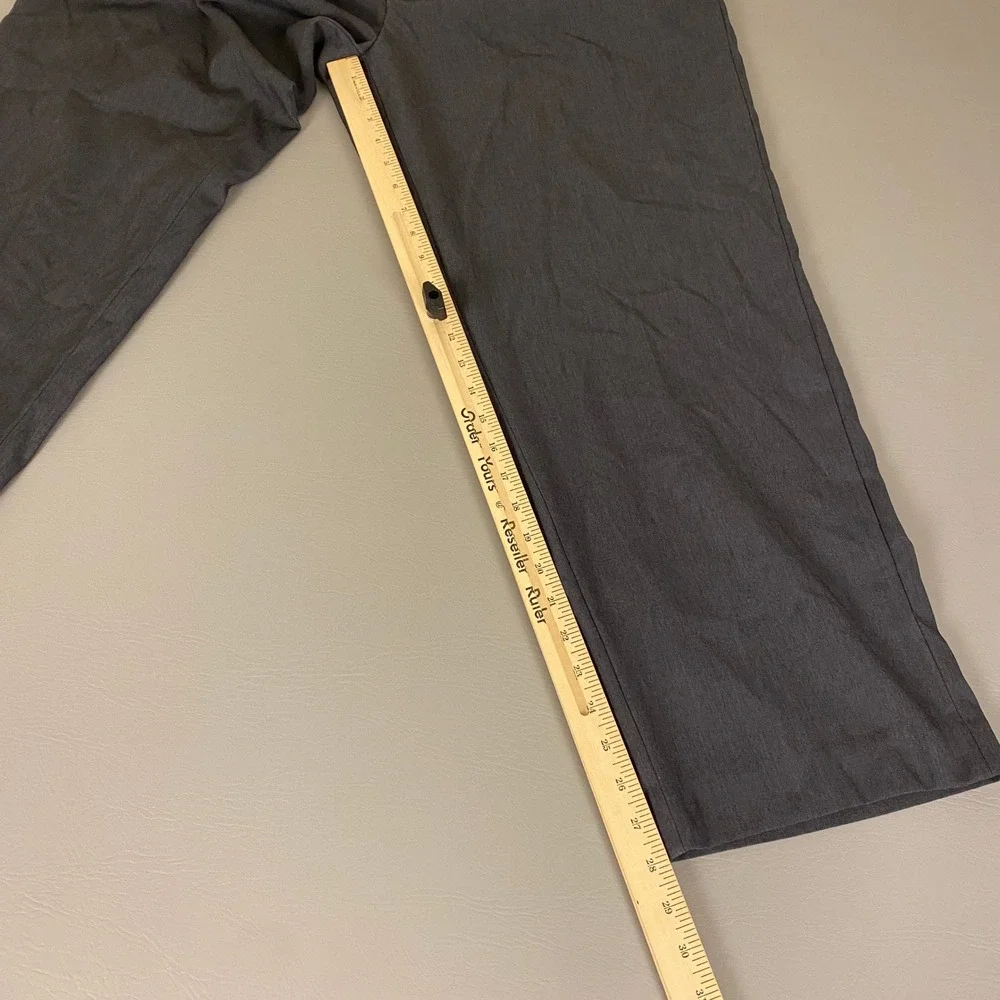 George Dress Pants Graphite‎ Gray Men's 42x30 Polyester Blend Business Casual